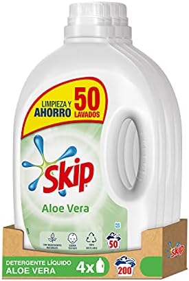 Skip Detergente Líquido Aloe Vera 50 lavados – Pack de 4