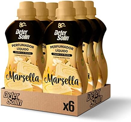 Detersolin Perfumador Líquido para la ropa, Perfume MARSELLA, 216 lavados (Pack 6 x 720ML)